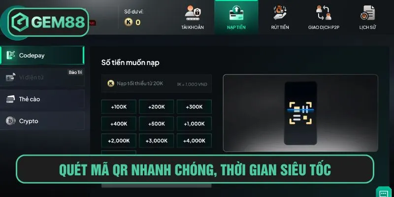 Quét mã QR nhanh chóng, thời gian siêu tốc