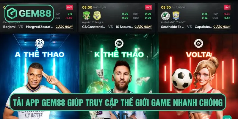 Hướng Dẫn Tải App Gem88 Trên Android và iOS Trong 3 Phút Tải app Gem88 giúp truy cập thế giới game nhanh chóng