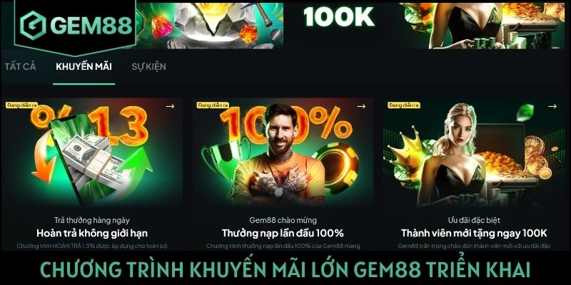 Chương trình khuyến mãi lớn GEM88 triển khai