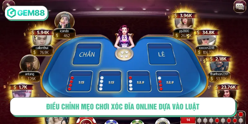 Điều chỉnh mẹo chơi xóc đĩa online khi hiểu cửa cược